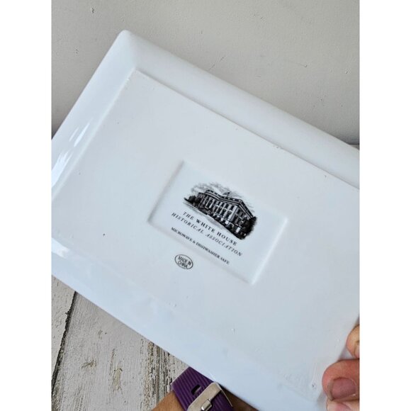 White House facade tray platter plate rectangle rainbow multicolor president - Picture 5 of 5
